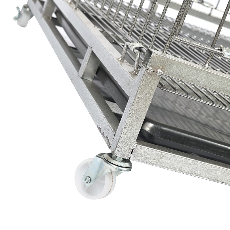 Stor hundemetalltråd folding hundebur