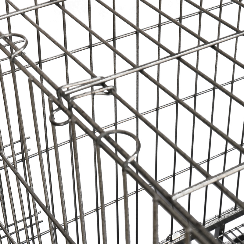 Stor hundemetalltråd folding hundebur