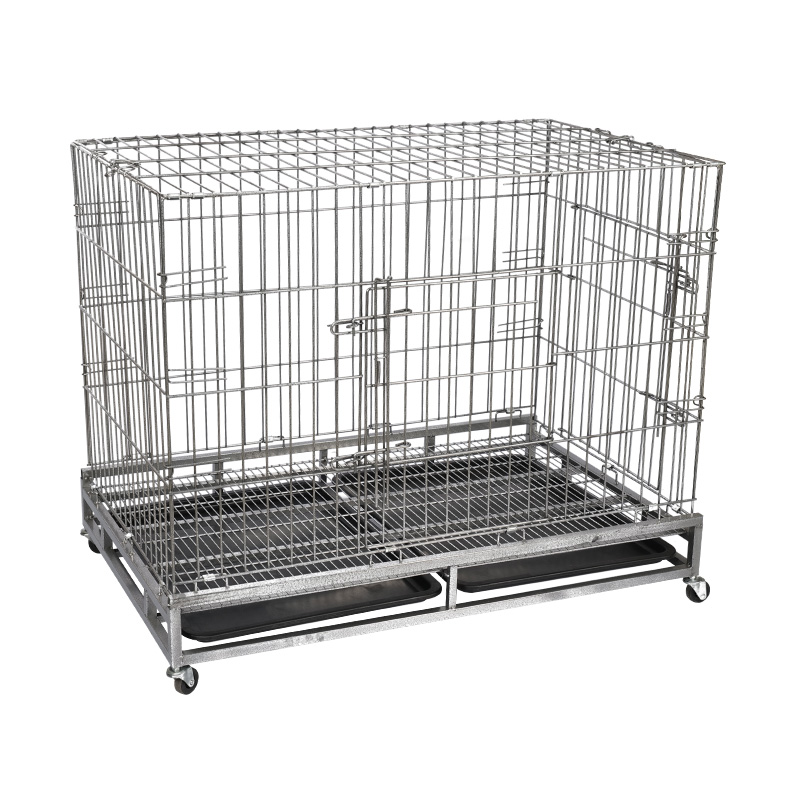 Stor hundemetalltråd folding hundebur