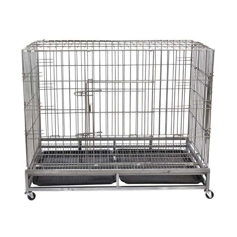 Stor hundemetalltråd folding hundebur