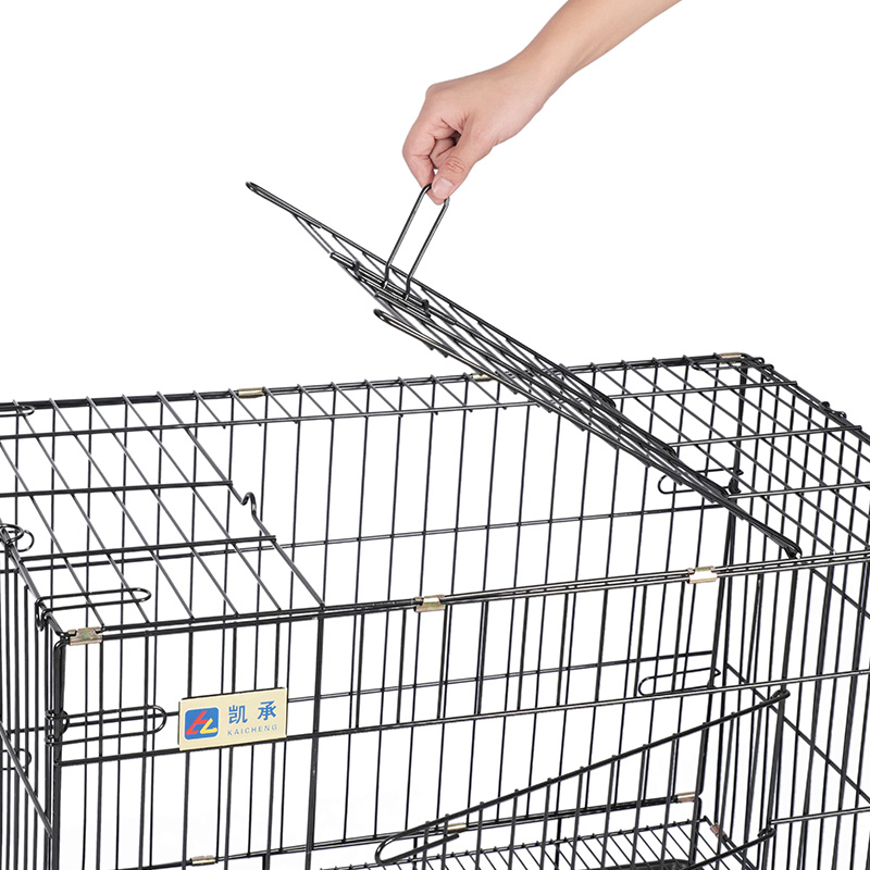 Metall sammenleggbar hundekasse for valper