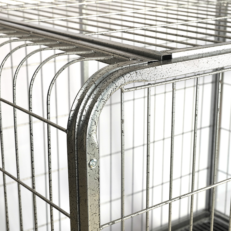 BT-125 avrundet hjørne metalltråd sammenleggbar hund bur