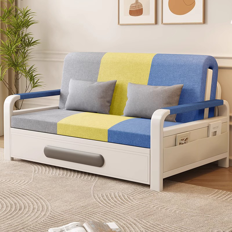 Trefarget multifunksjonell sammenleggbar sofa seng