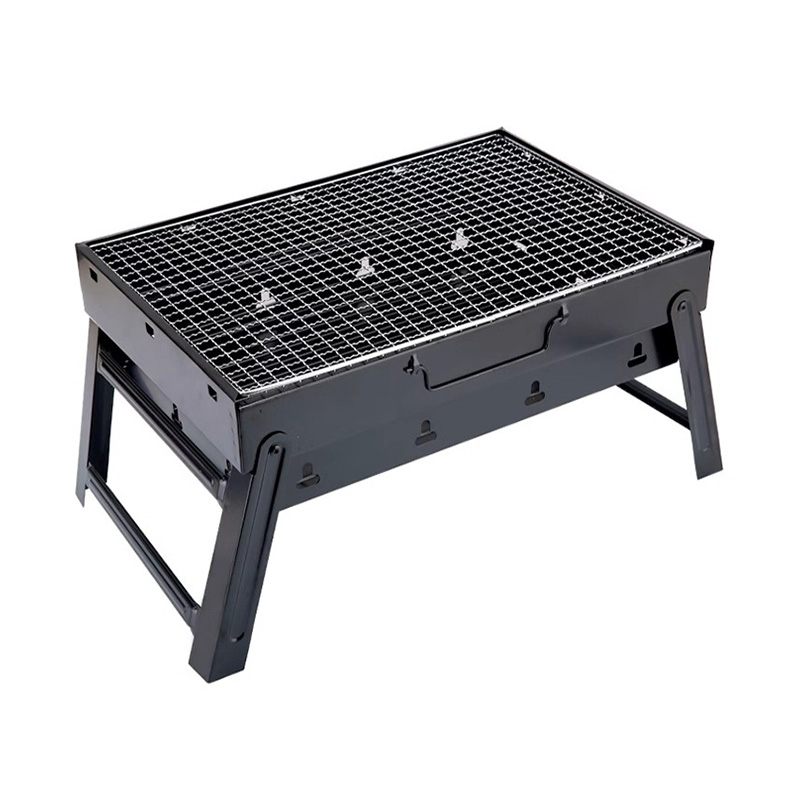 Rustfritt stål sammenleggbar bærbar x-formet grillgrill
