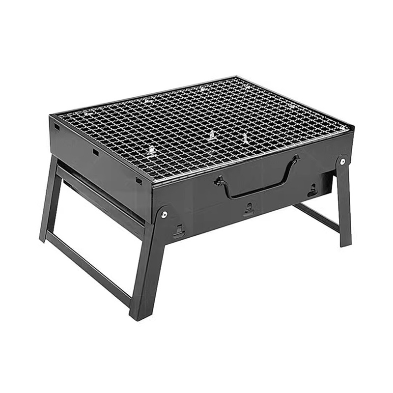 Rustfritt stål sammenleggbar bærbar x-formet grillgrill