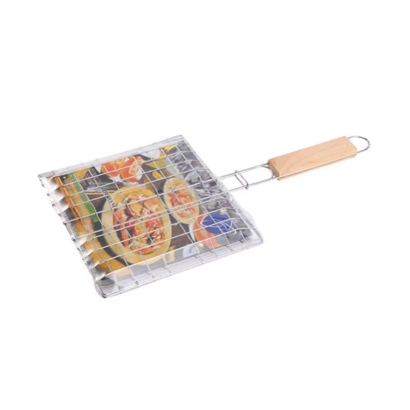 Rustfritt stål grillede fiskeklips